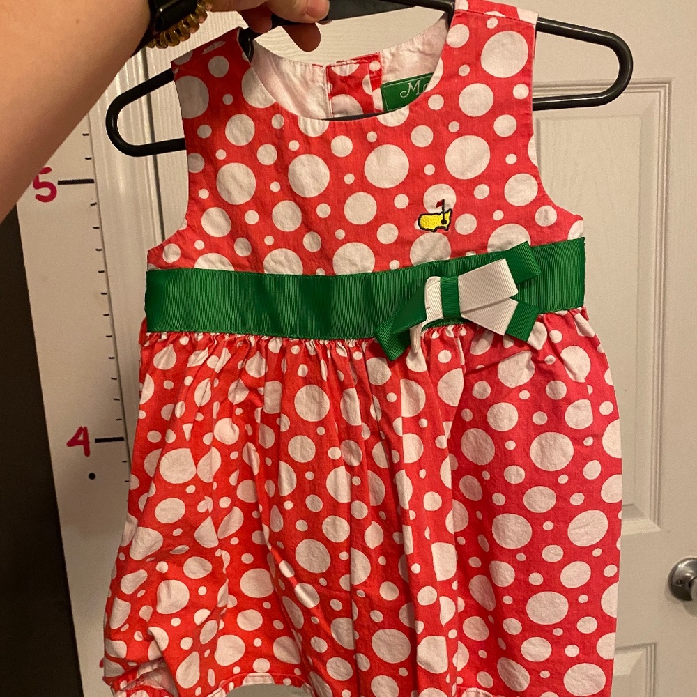 Pink polka dot Masters Dress